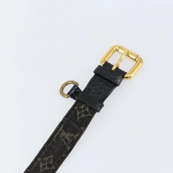 LOUIS VUITTON Monogram Denim Ceinture Belt 41.3"" Black M6972W LV Auth bs29692 - Picture 9 of 14